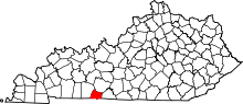 State map highlighting Simpson County