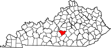 State map highlighting Taylor County