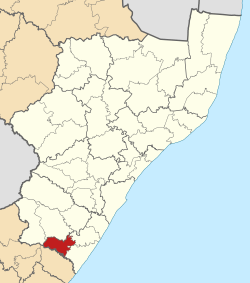 Location in KwaZulu-Natal