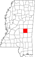 State map highlighting Newton County