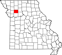 A state map highlighting Caldwell County in the northwestern part of the state.