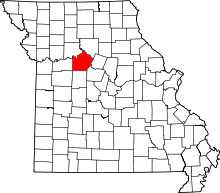 A state map highlighting Saline County in the northwestern part of the state.