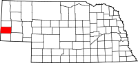 State map highlighting Banner County