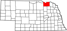 State map highlighting Knox County