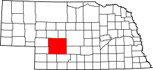 State map highlighting Lincoln County