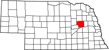 State map highlighting Platte County