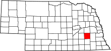 State map highlighting Seward County