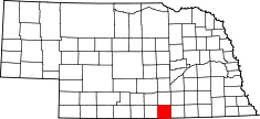 State map highlighting Webster County