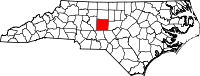 State map highlighting Randolph County