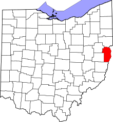 State map highlighting Jefferson County