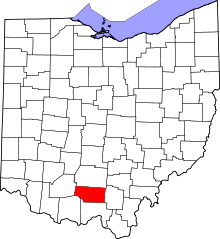 State map highlighting Pike County