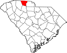 State map highlighting Cherokee County