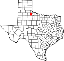 State map highlighting Cottle County