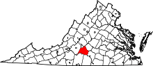 State map highlighting Campbell County