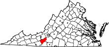 State map highlighting Floyd County