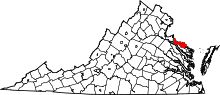 State map highlighting Westmoreland County