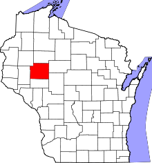 State map highlighting Chippewa County