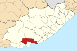 Location in the Eastern Cape