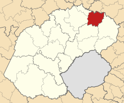 Location in the Free State