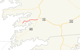 A map of Somerset County, Maryland showing major roads.  Maryland Route 361 runs from Upper Fairmount east to MD 413 near Westover.