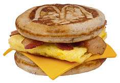 A bacon, egg & cheese McGriddles