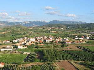 A view of Medrano and its surrounding landscape