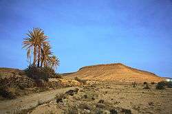 Moonlit landscape of Tataouine