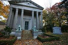 View of the Eaton mausoleum in Mount Pleasant Cemetery