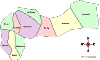 Political divisions of Mountain Province