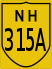 National Highway 315A marker