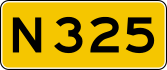 Provincial highway 325 shield}}