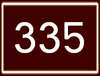 Route 335 shield