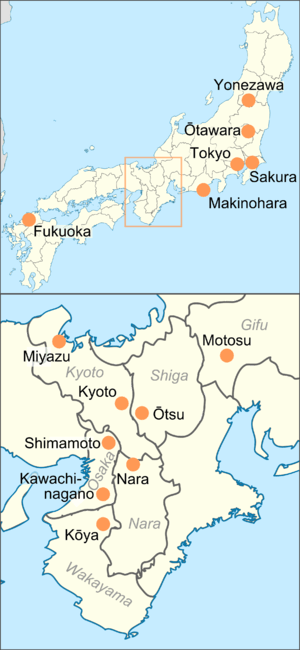 Most of the National Treasures are found in the Kansai area and north-east Honshū.