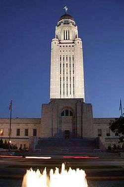 The Nebraska State Capitol in Lincoln.