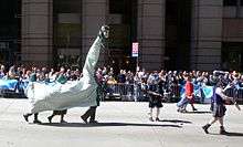 "Nessie" at Tartan Day Parade, N.Y.C.