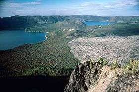 Newberry caldera at the Newberry National Volcanic Monument