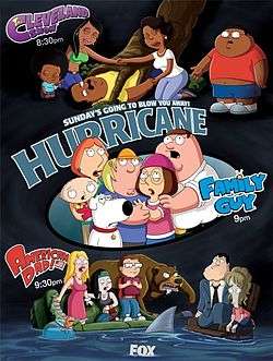 Cleveland Jr., Peter, Lois, Meg, Chris, Brian, Stewie, Stan, Francine, Hayley, Steve, Klaus and Roger.