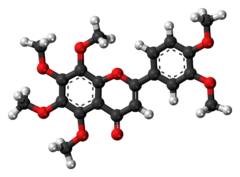 Ball-and-stick model of nobiletin