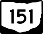 State Route 151 marker