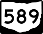 State Route 589 marker