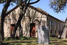 The old Baptist church in Independence, Texas