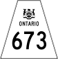 Highway 673 shield