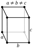 Orthorhombic crystal structure for iodine