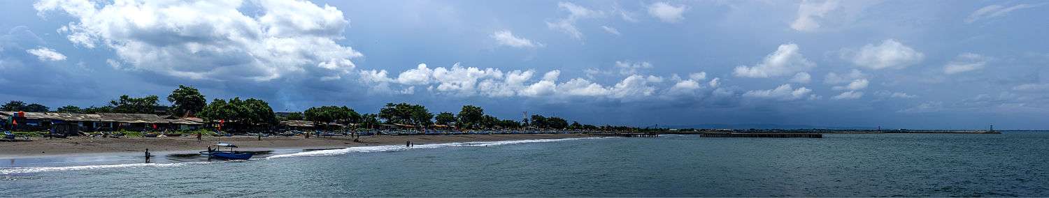 From the beach, looking north-east