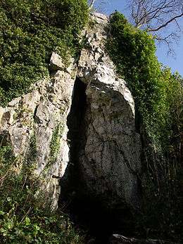 Parc le Breos, Gwyr yr ogof cathole.JPG