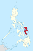 Map of the Philippines highlighting Eastern Visayas