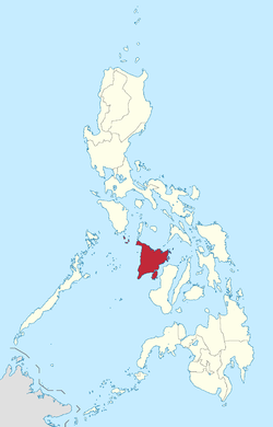 Map of the Philippines highlighting Western Visayas