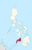 Map of the Philippines highlighting Zamboanga Peninsula