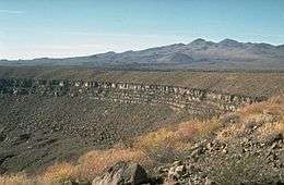 Crater Elegante with the Pinacate peaks.