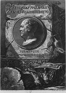 Self-portrait of Piranesi.